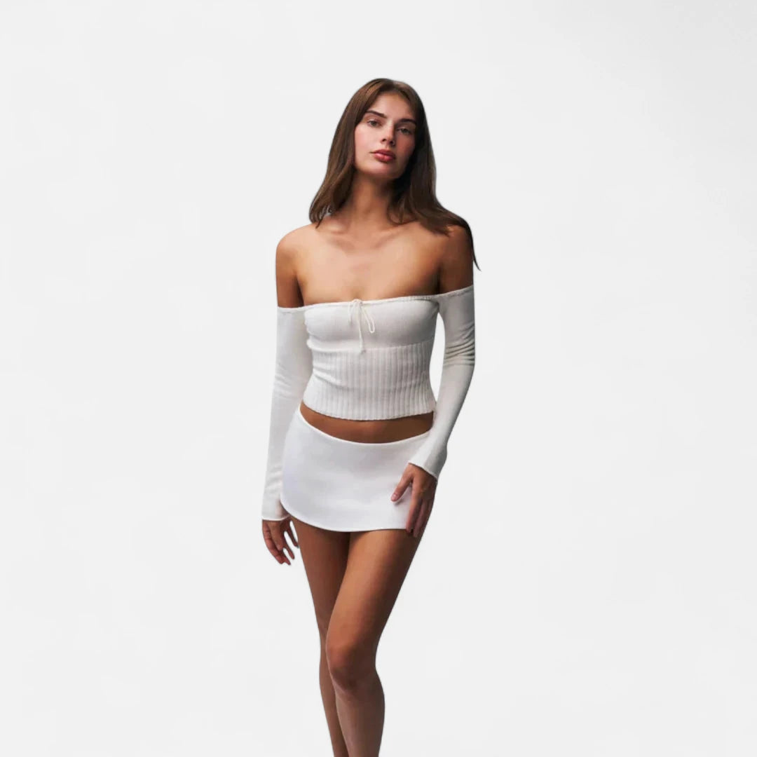 Mini jupe blanche sexy