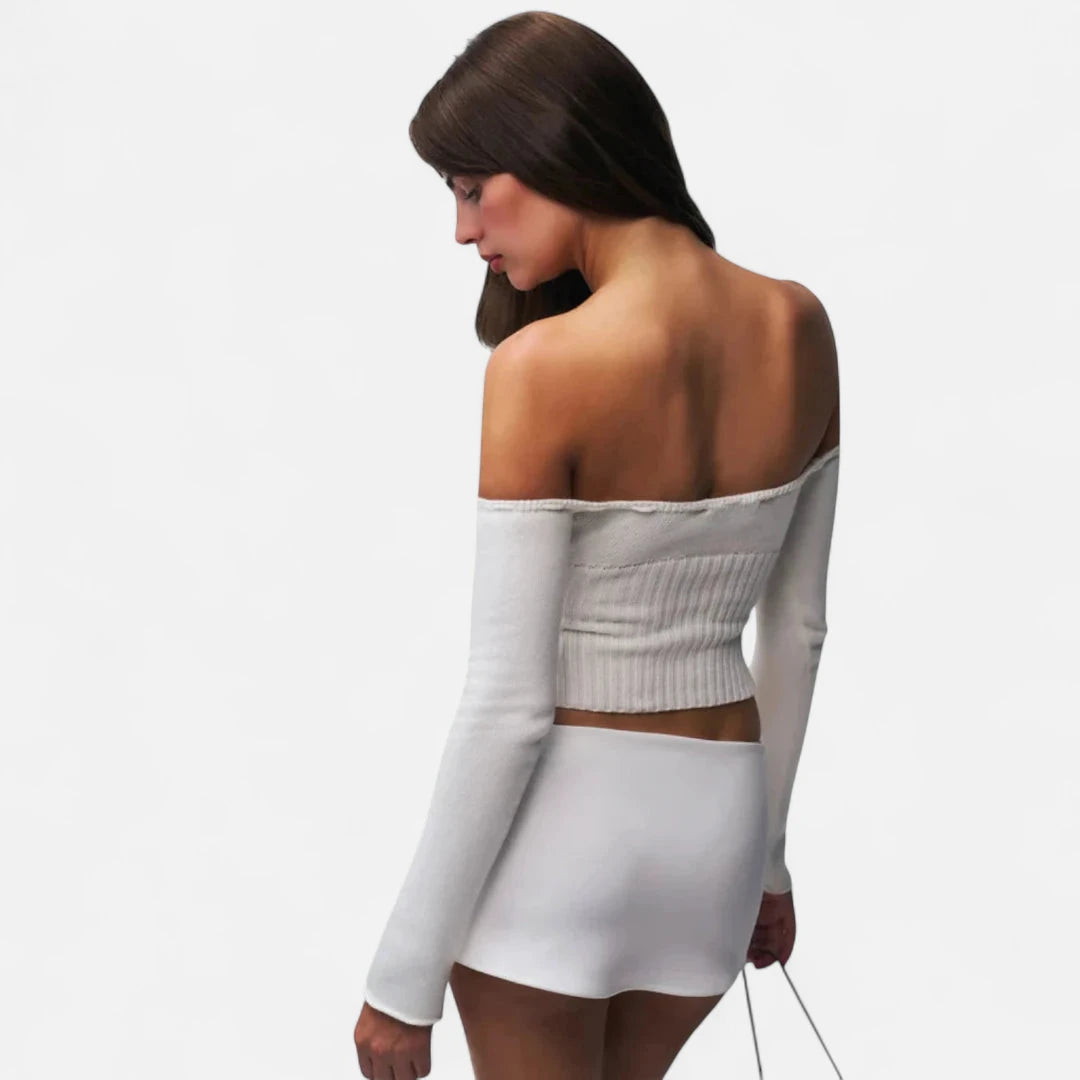 Mini jupe blanche sexy