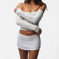 Mini jupe blanche sexy